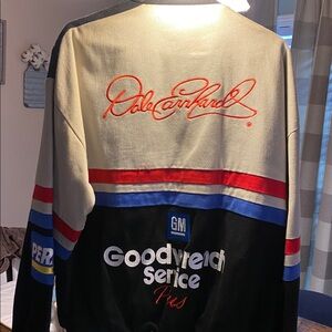 Vintage Dale Earnhardt Chase Authentics Men's Black, Gray, JacketFREE GIFT